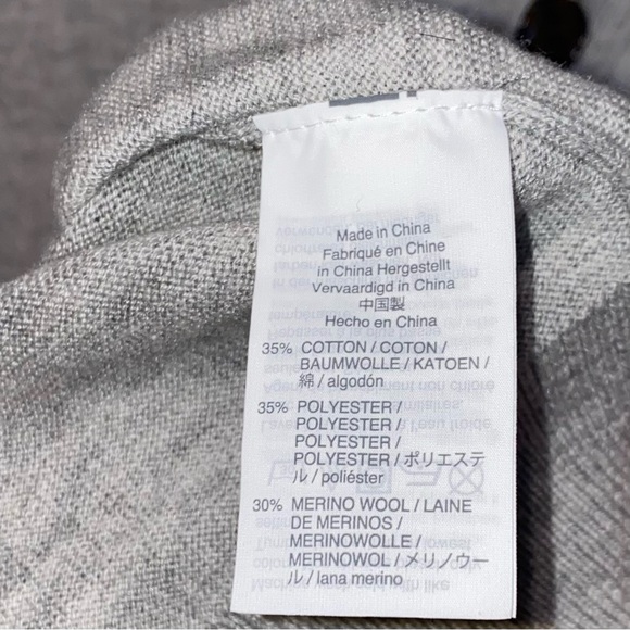 J.Crew Men's Gray Merino Wool Blend Cardigan Sweater Size Small - Picture 5 of 5